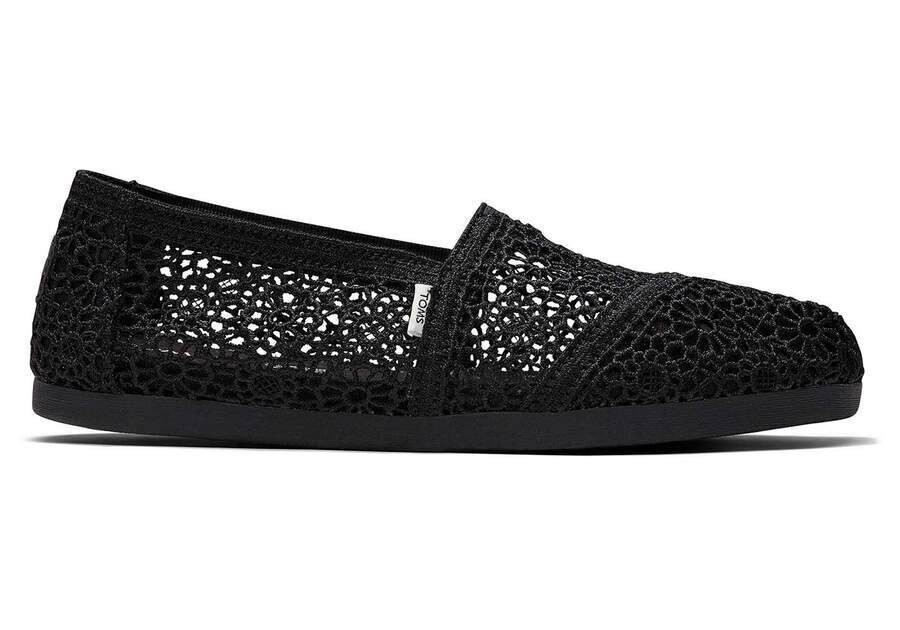 TOMS Women's Alpargata Moroccan Crochet Slip-On Shoes with Ortholite insole.BNIB