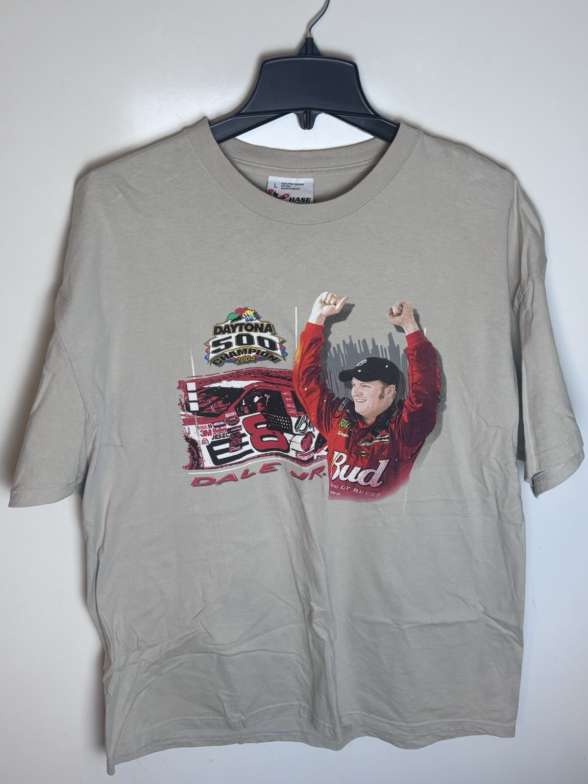 Vintage 2004 Dale Earnhardt Jr Daytona 500 Champion Budweiser T Shirt Size LG Vintage 2004 Dale Earnhardt Jr Daytona 500 Champion Budweiser T Shirt Size LG