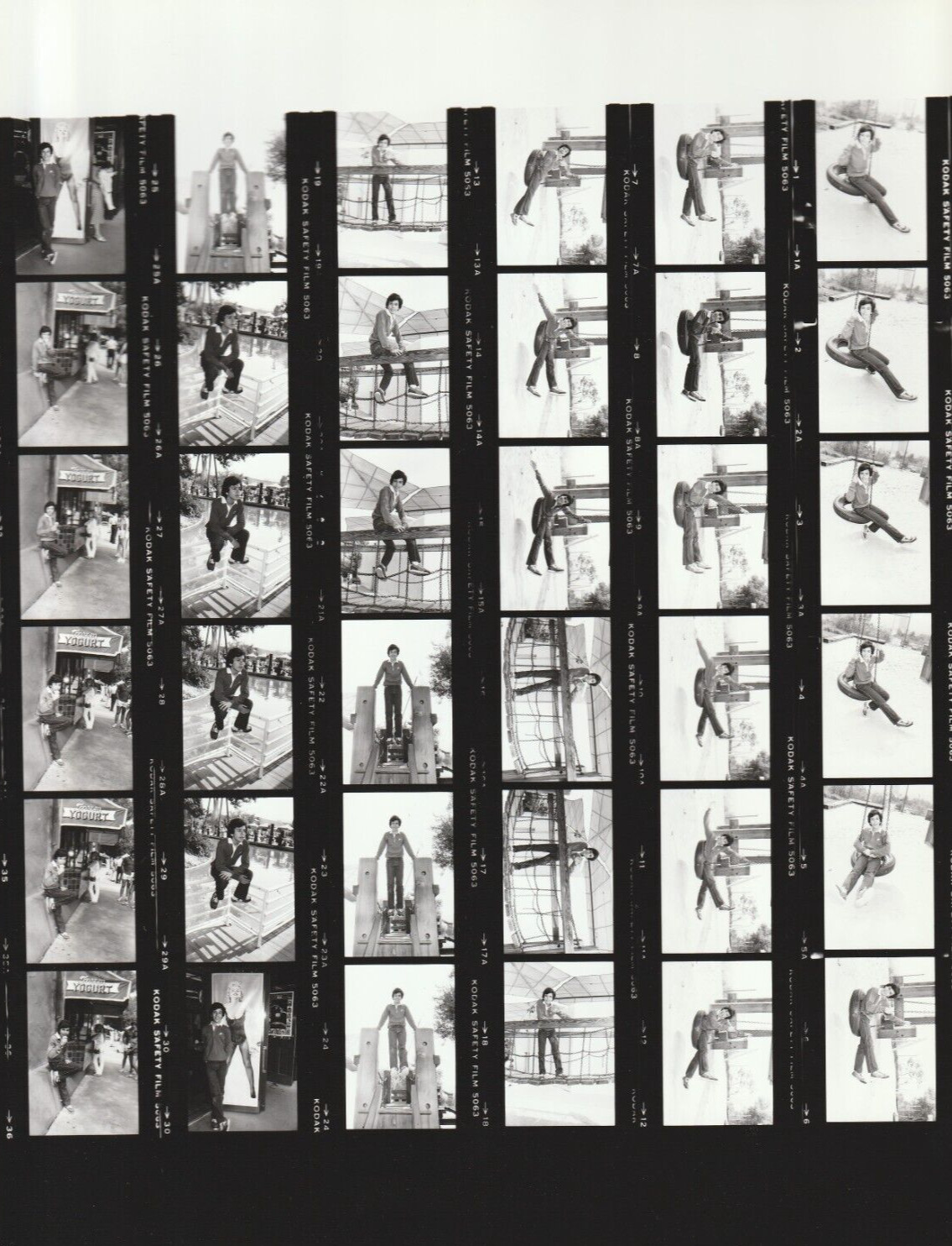 Orig Contact Photo Sheet & Negatives Glenn Scarpelli One Day at a Time Star # 1 Orig Contact Photo Sheet & Negatives Glenn Scarpelli One Day at a Time Star # 1