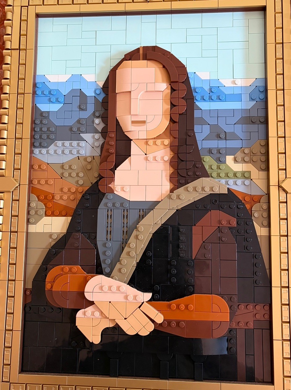 LEGO Art: Mona Lisa (31213) Built W/ Book Set Wall Hanging No Missing PCs  Mint