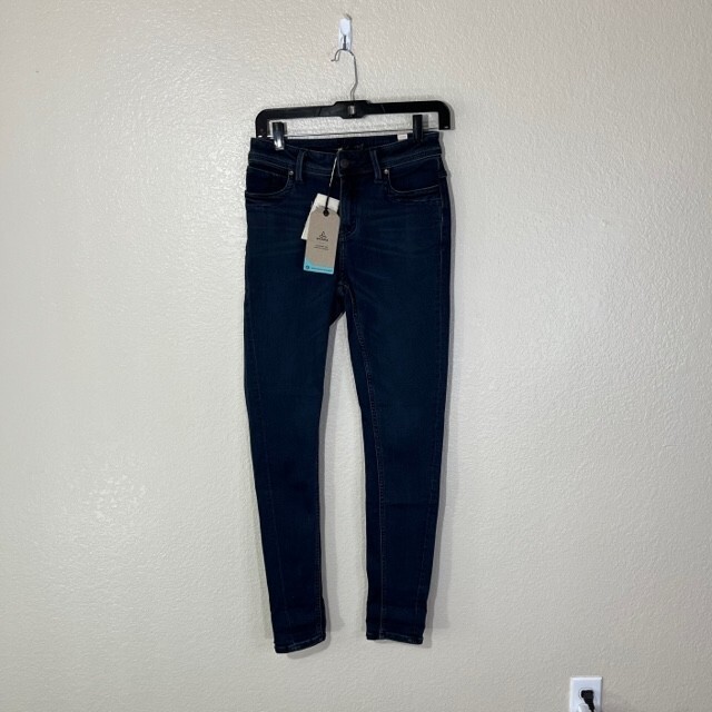 prAna Soma Jean Mid-Rise Stretch Denim Black Women\'s Slim Fit 30\
