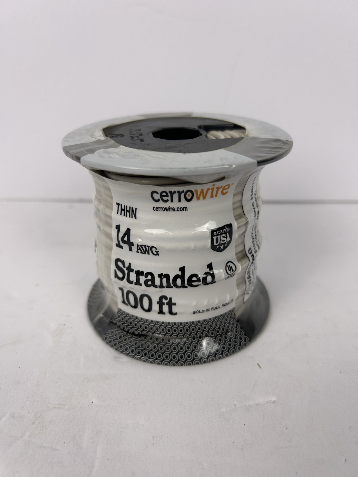 Cerrowire 100 ft. 14 Gauge White Stranded Copper THHN Wire