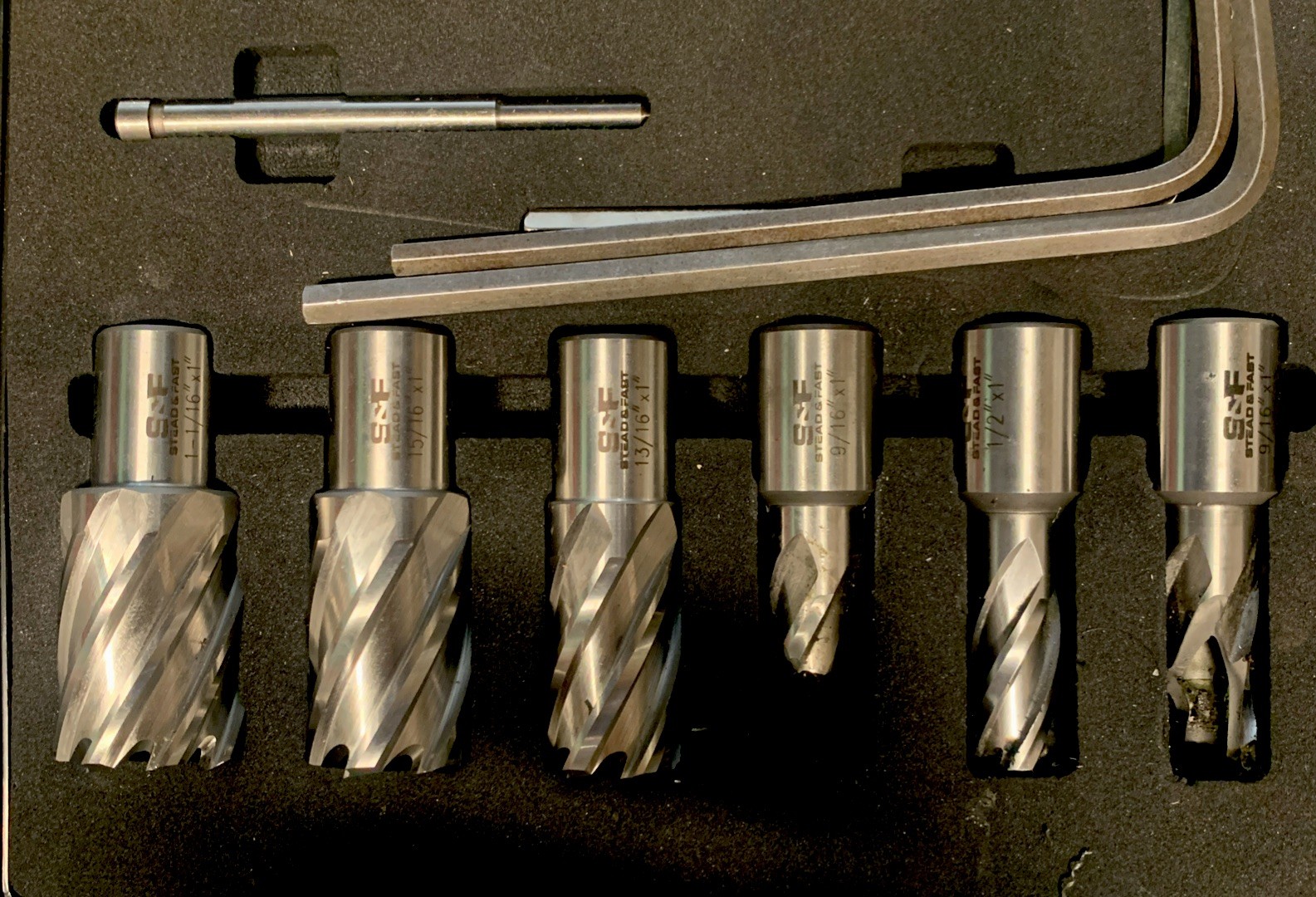 Annular Cutter ONLY 3 Pcs,  3 Are Broke  See Pics sold As Is No Returns