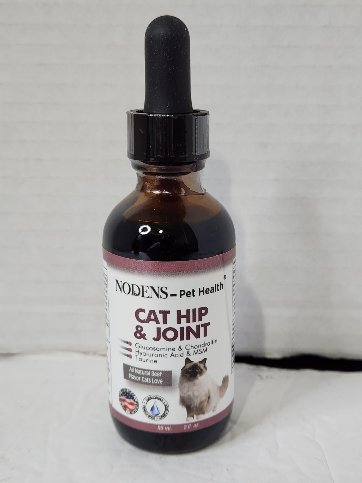 NODENS Cat Hip And Joint Liquid Glucosamine For Cats With Chondroitin- Natural 