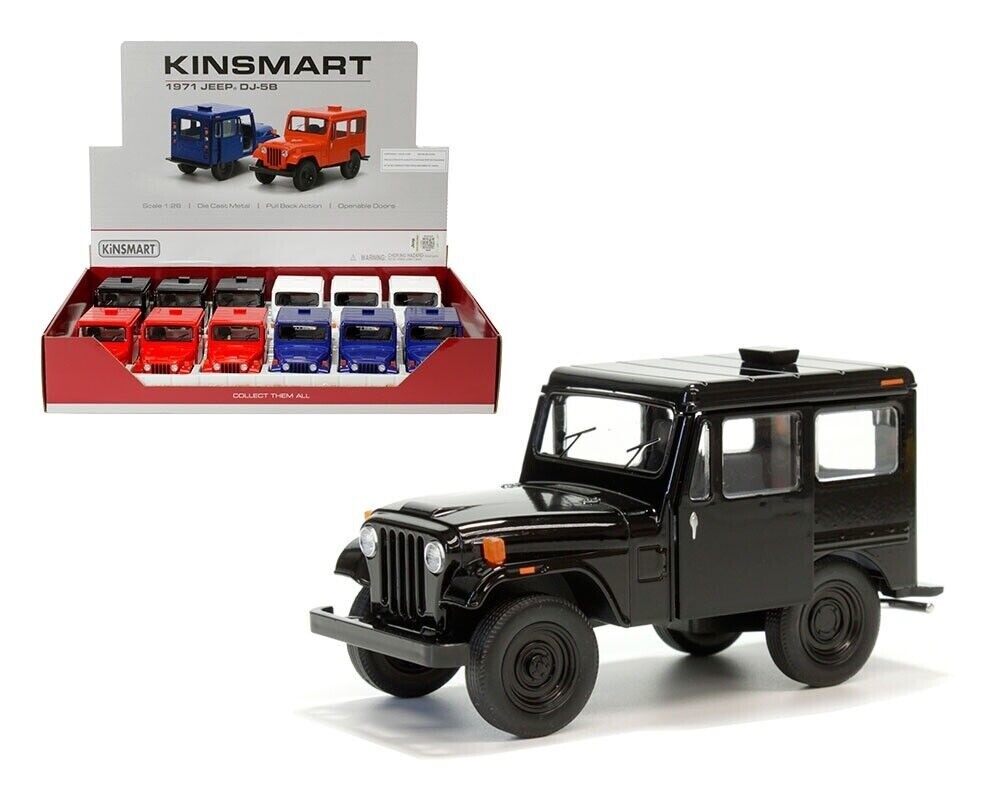 Kinsmart 5\'\' USPS 1971 Jeep DJ-5B Diecast Model Toy Car USPS 1:26 - Choose Color