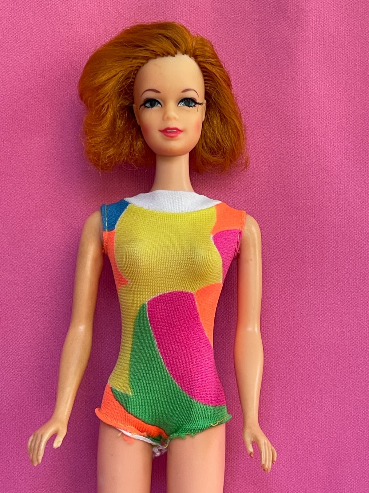 Vintage Barbie TNT Stacey Copper Penny Redhead Flip Hair #1165 Night Lightening