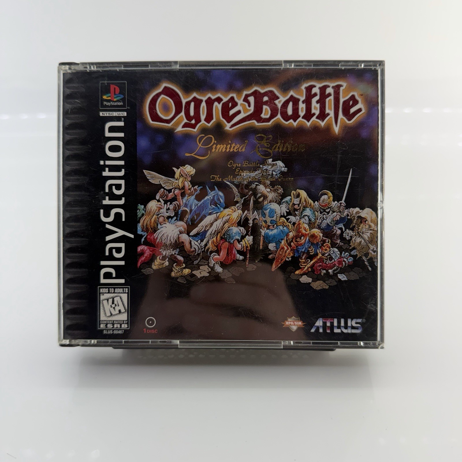 Ogre Battle: Limited Edition (PS1, Playstation) With Map And Stickers *TESTED* Ogre Battle: Limited Edition (PS1, Playstation) With Map And Stickers *TESTED*