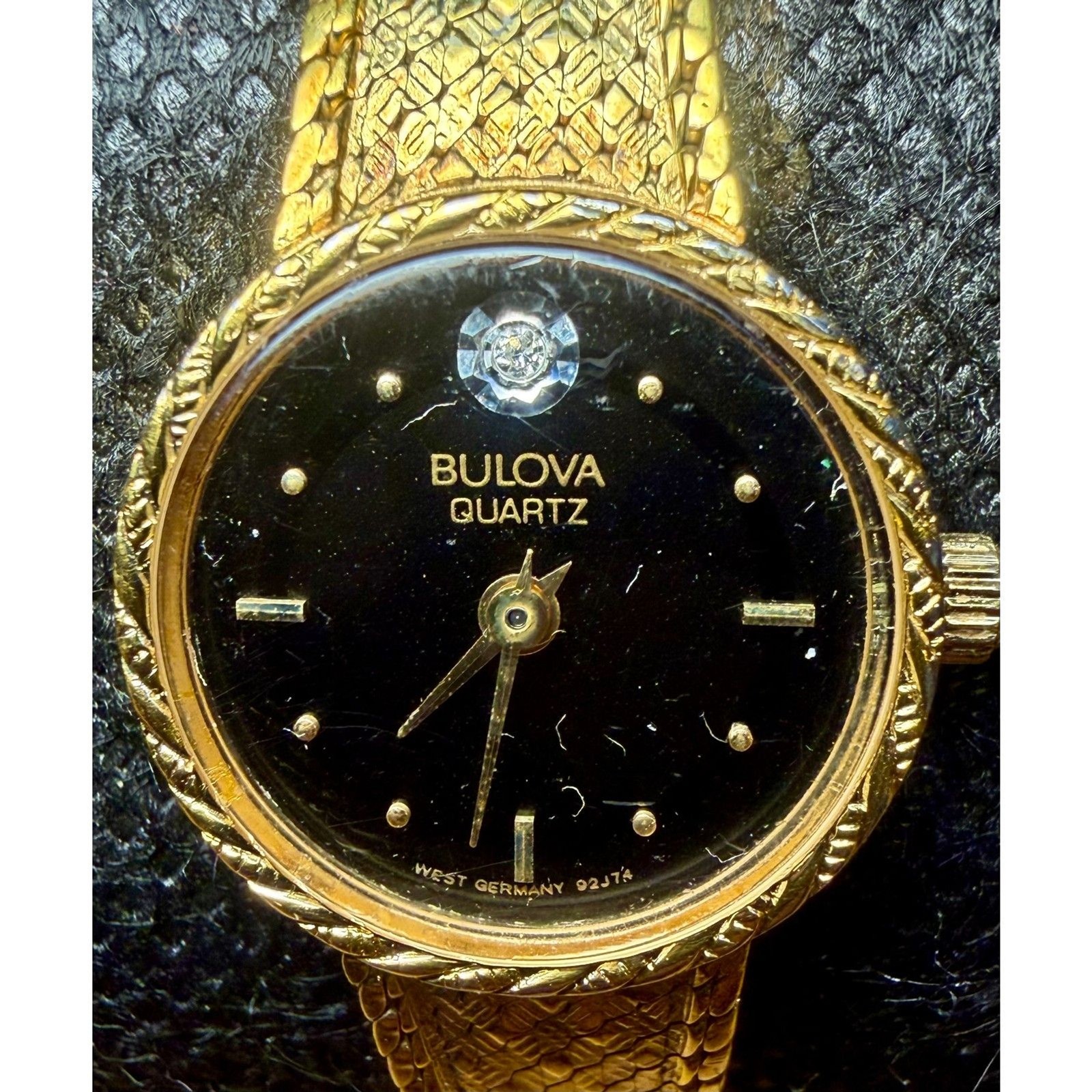 Vintage 1986 Bulova Quartz Dress Watch