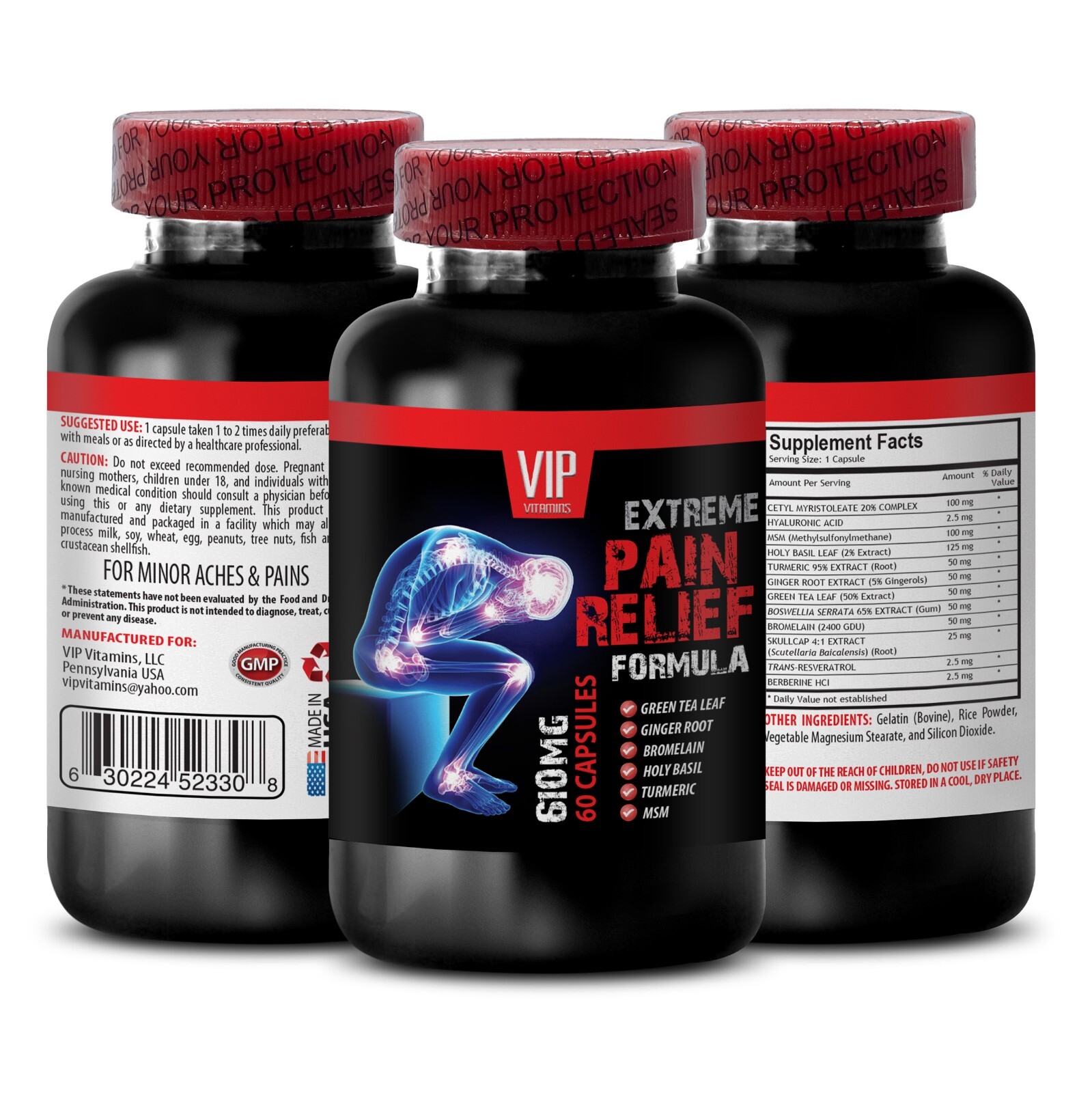 Cetyl myristoleate - PAIN RELIEF EXTREME FORMULA 1B- arthritis pain relief pills