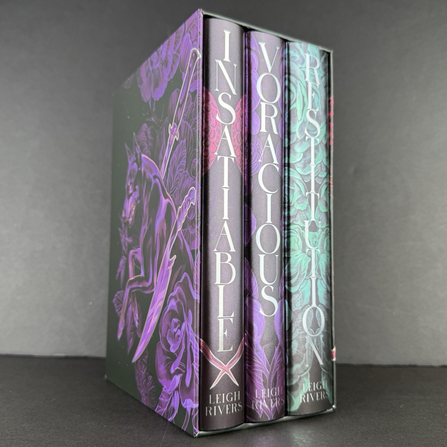 Leigh Rivers SIGNED Edge of Darkness Fae Crate Special Edition Hardcover Set