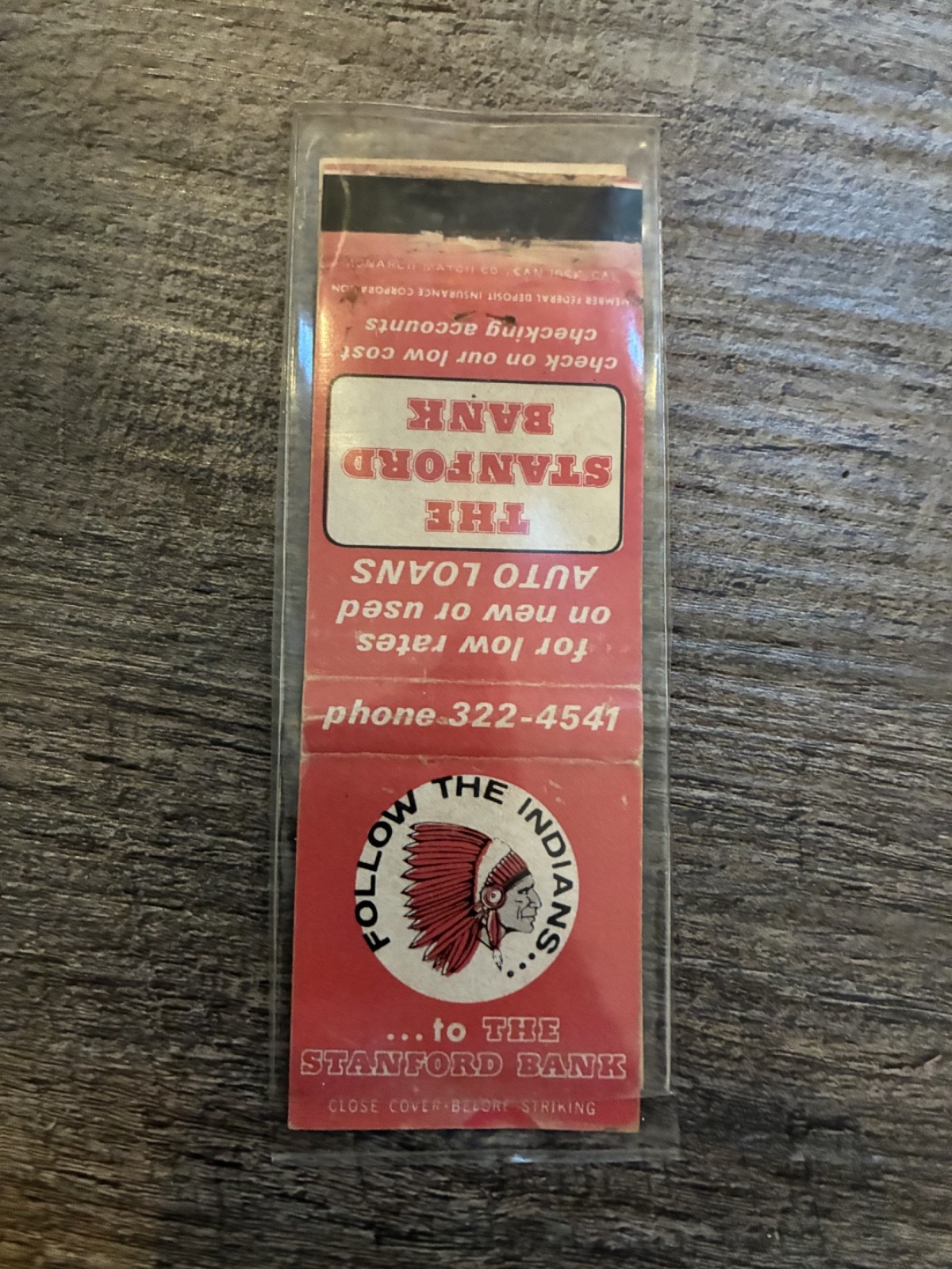 REDUCED Vintage Stanford Matchbox REDUCED Vintage Stanford Matchbox
