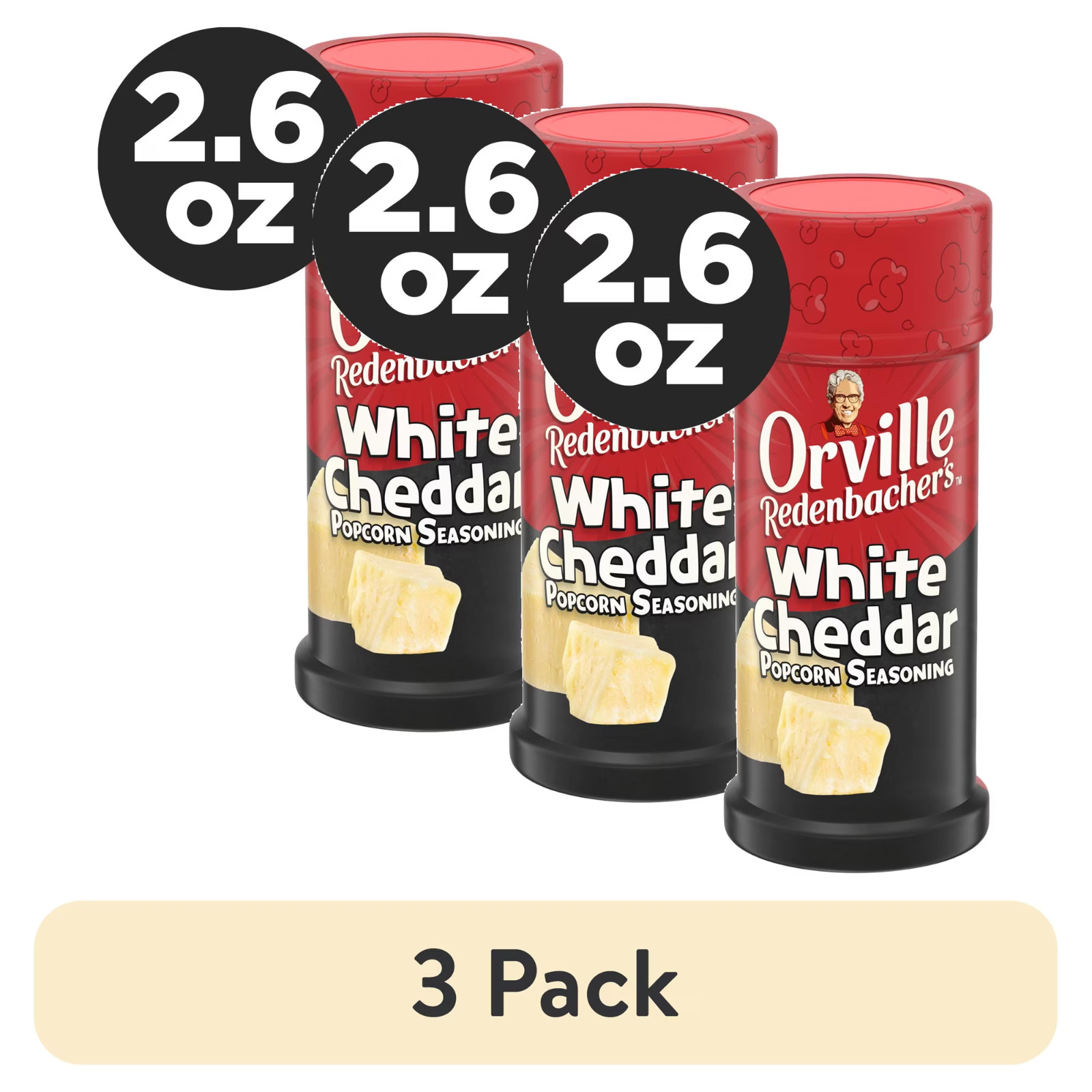 3 pack,Orville Redenbacher\'s White Cheddar Flavored Popcorn Seasoning, 2.6 oz.