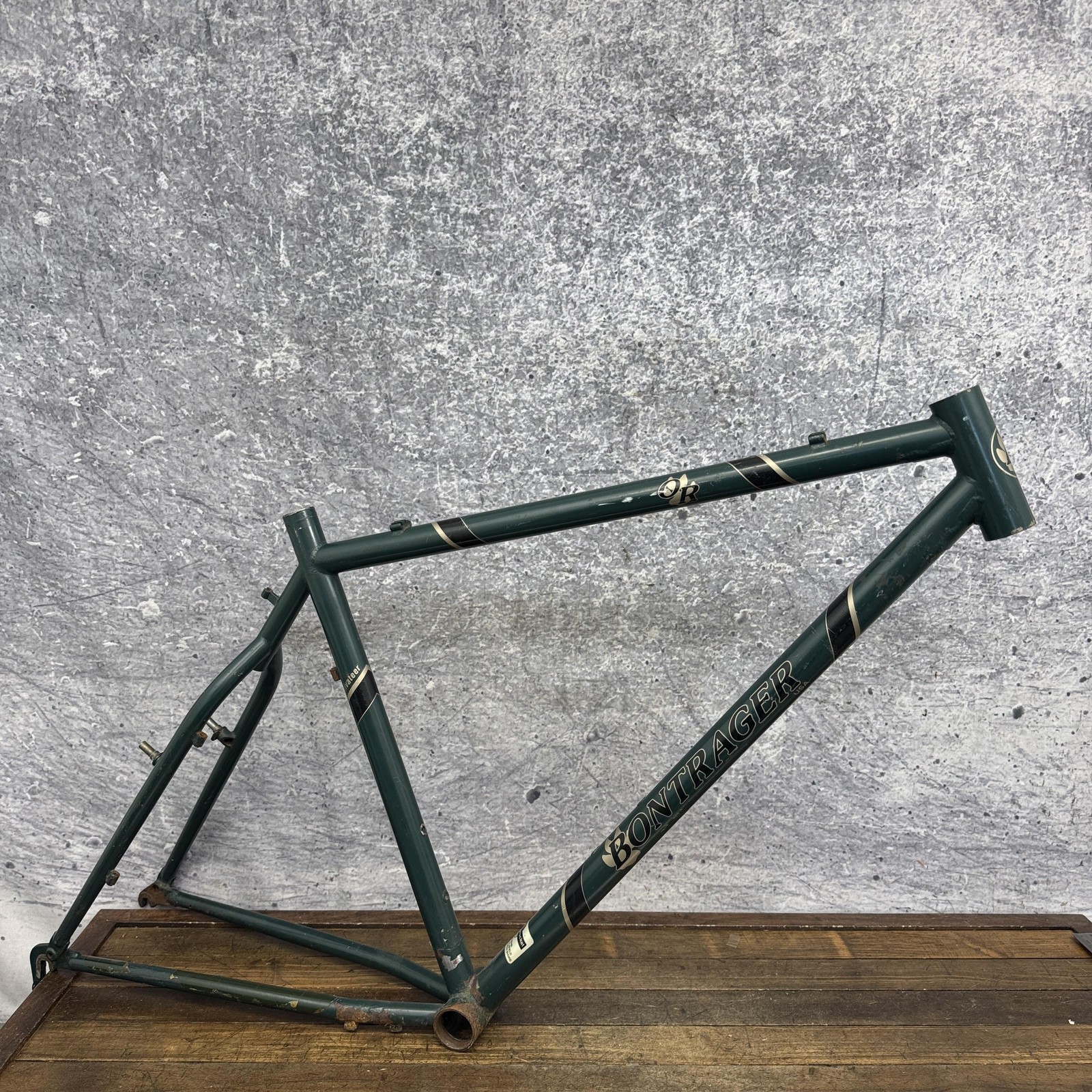 Vintage Bontrager Mountain Bike Frame 19in Green Chromoly USA 26in 135 90s MTB