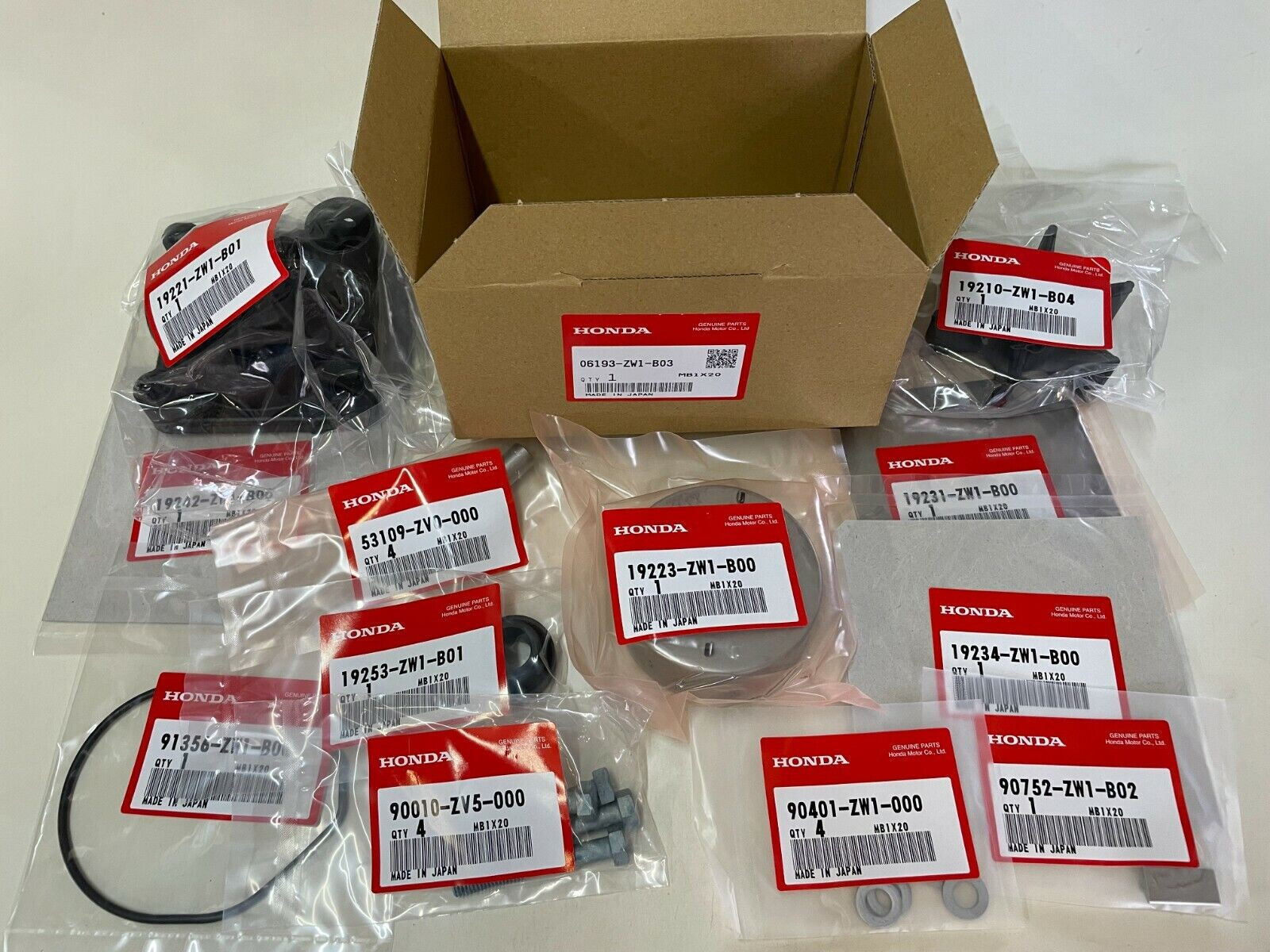 06193-ZW1-B03 Honda Marine Complete Water Pump Rebuild Kit for BF75A and BF90A