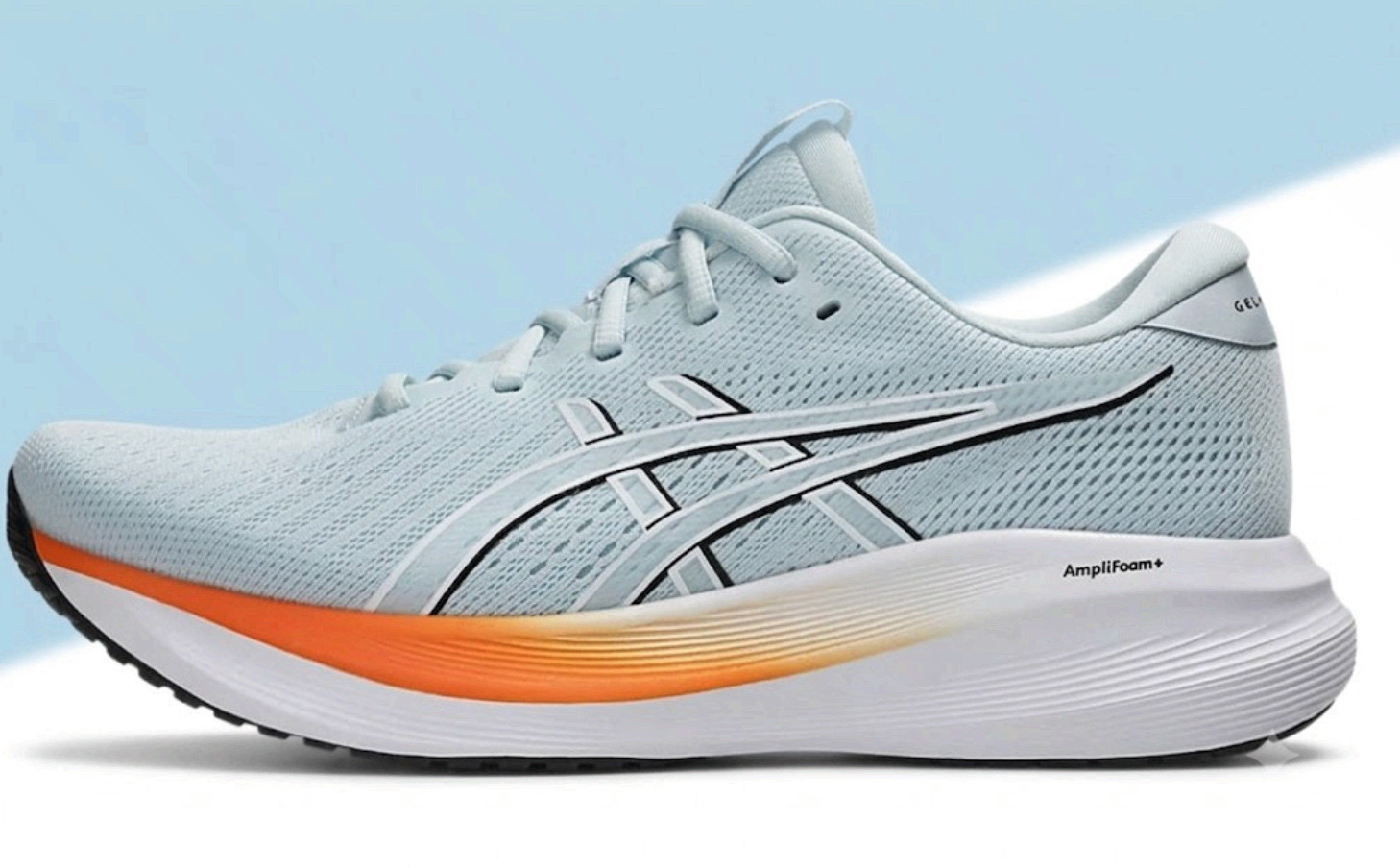 ASICS Gel-Excite 11 Men\'s Grey Orange Running Shoes AMPLIFOAM 1011C079 freeship