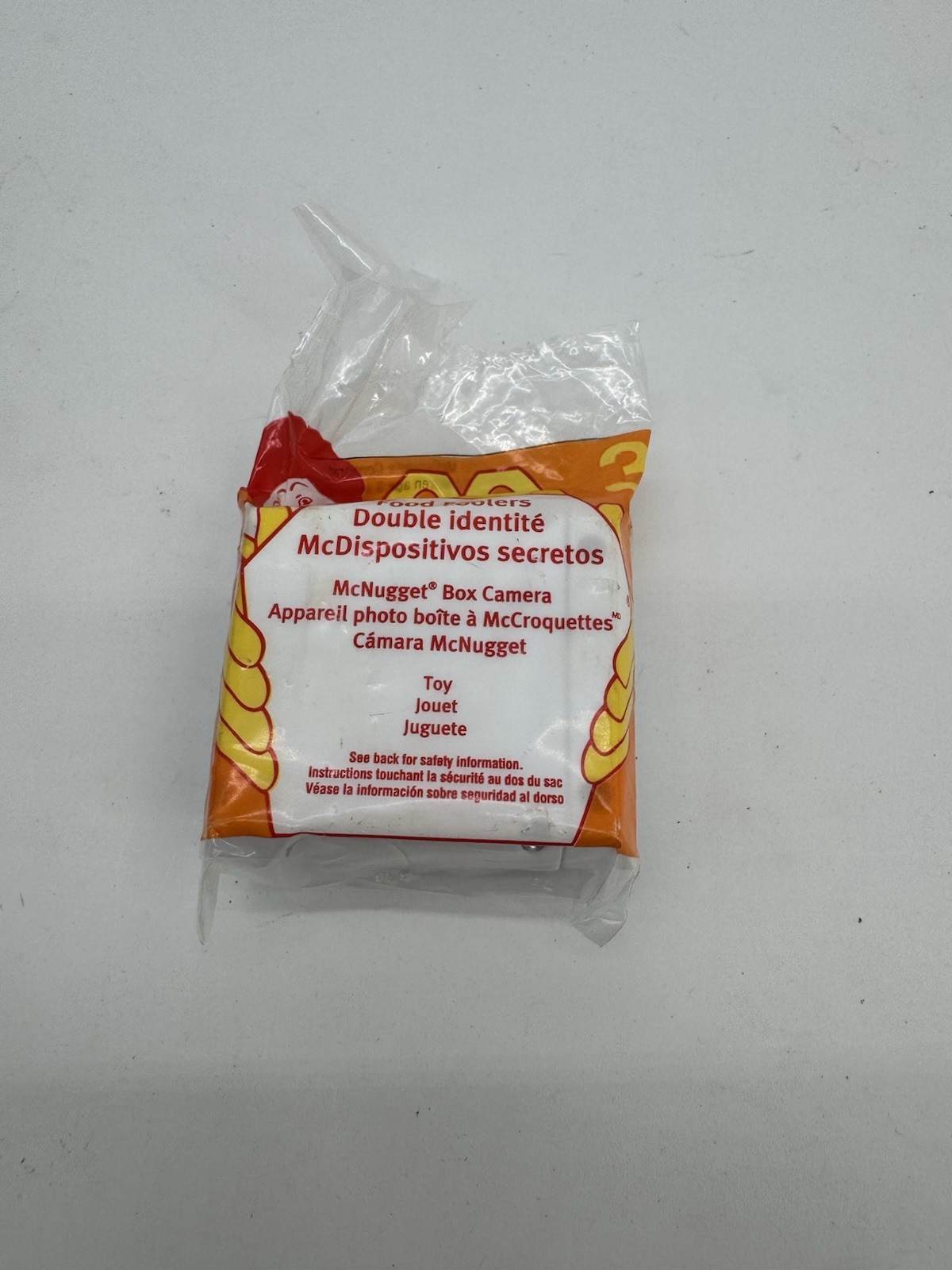 1999 McDonald\'s McSpies Double Identity McNugget Box Camera #3 Sealed Happy Meal