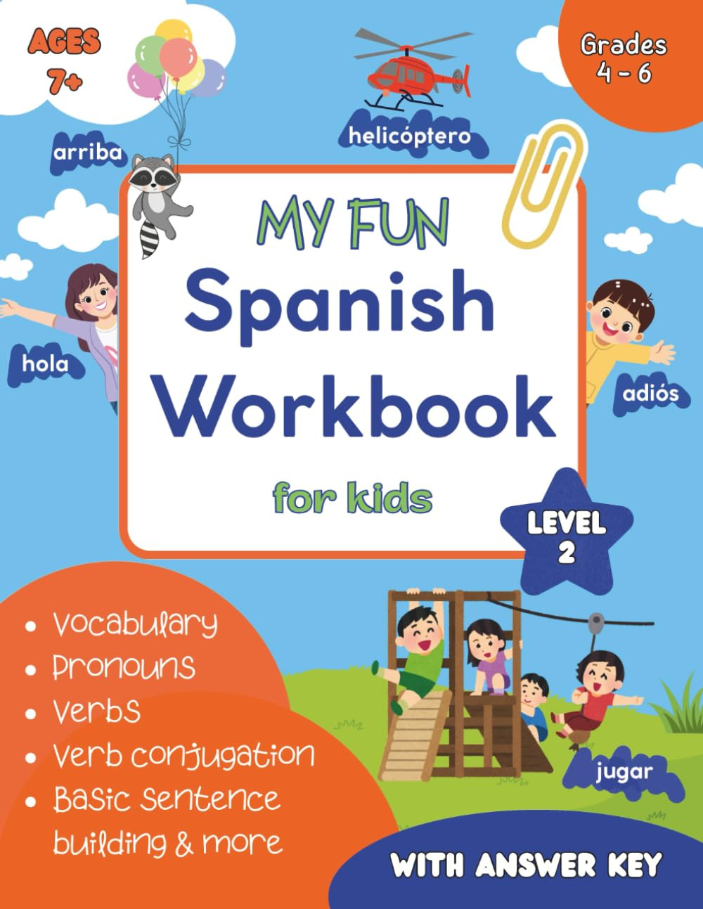 Fun Spanish Workbook for Kids: an Engaging, Easy Guide for Kids in Grades 4-6