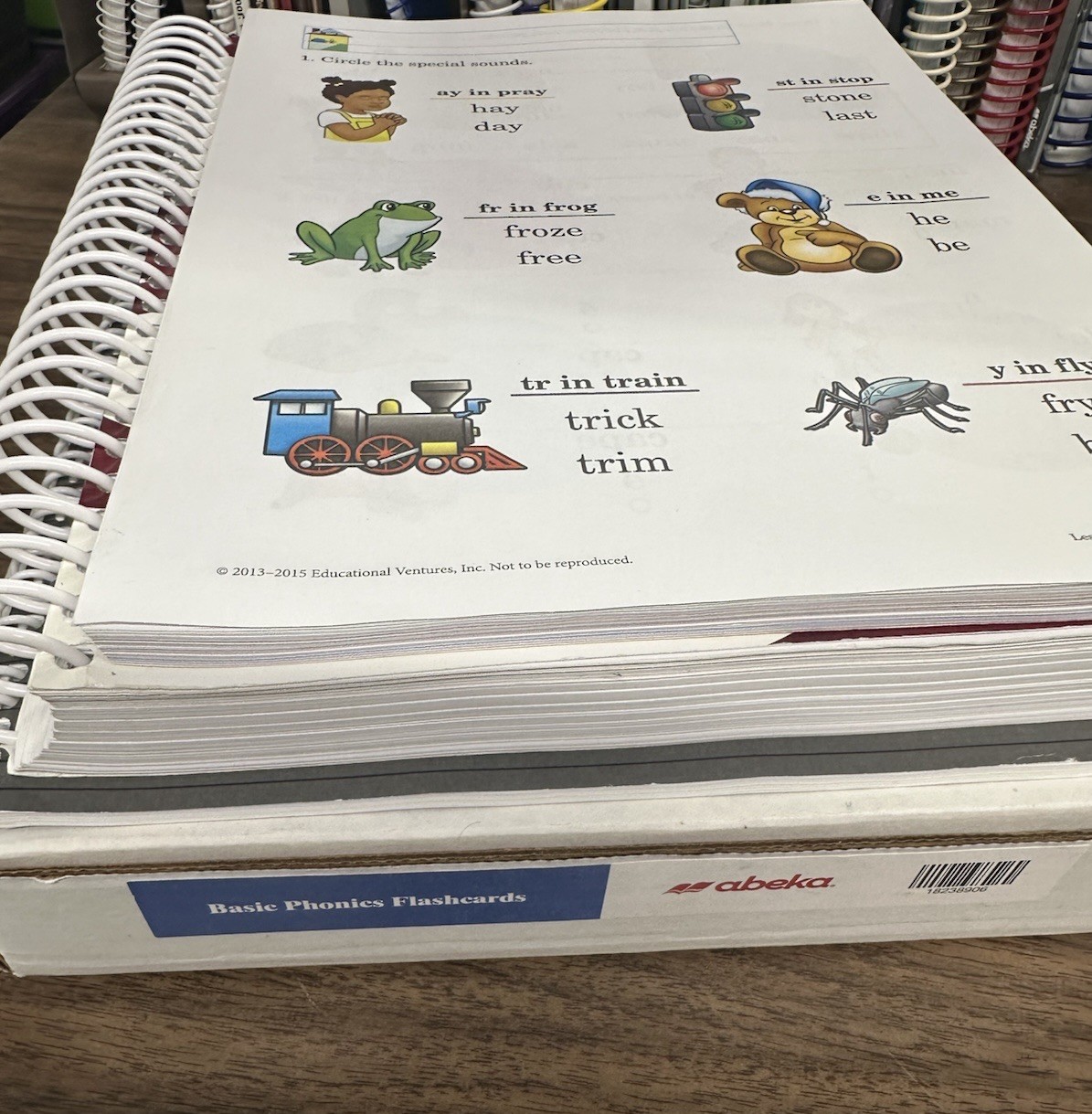 Abeka Kindergarten -Basic phonic Flashcards, Curriculum Plans And Worksheets