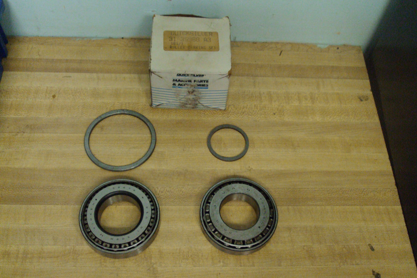 NEW QUICKSILVER P/N 31-35988A MERCURY MERCRUISER ROLLER BEARING SET BIN 465 NEW QUICKSILVER P/N 31-35988A MERCURY MERCRUISER ROLLER BEARING SET BIN 465