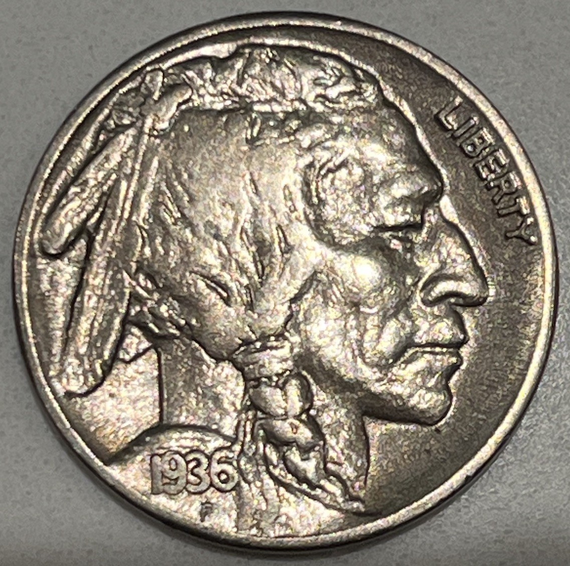 1936-S Buffalo Nickel XF to AU Details - Full Date - 