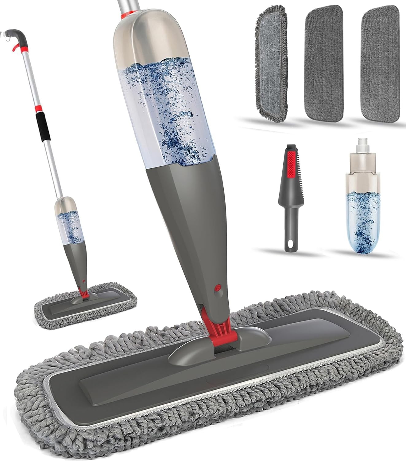 CLDREAM Spray Mop for Hardwood Tile Floor Cleaning with Washable Microfiber Pads