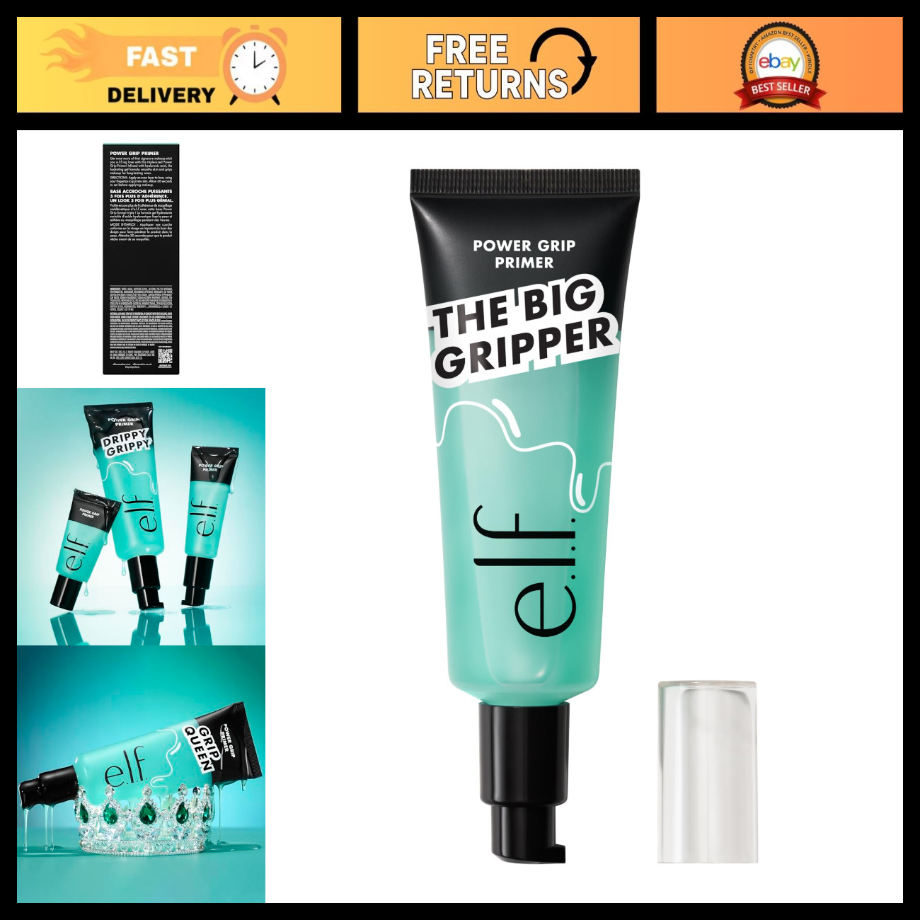 Hydrating Gel Primer - Jumbo Size, Gripping Power for Flawless Makeup Finish