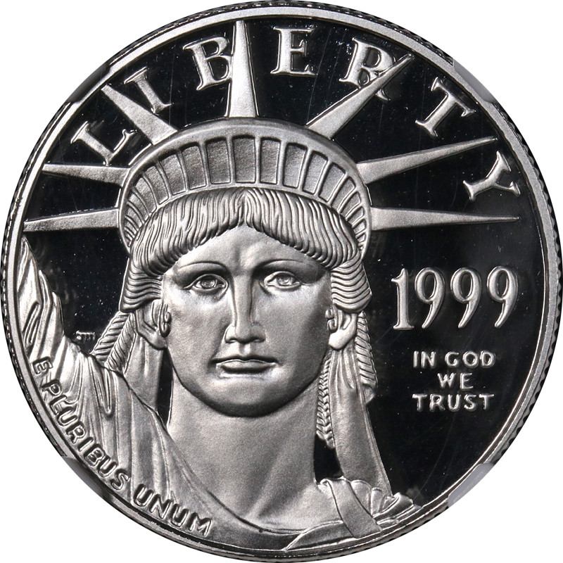 1999-W Platinum American Eagle $50 NGC PF70 Ultra Cameo STOCK