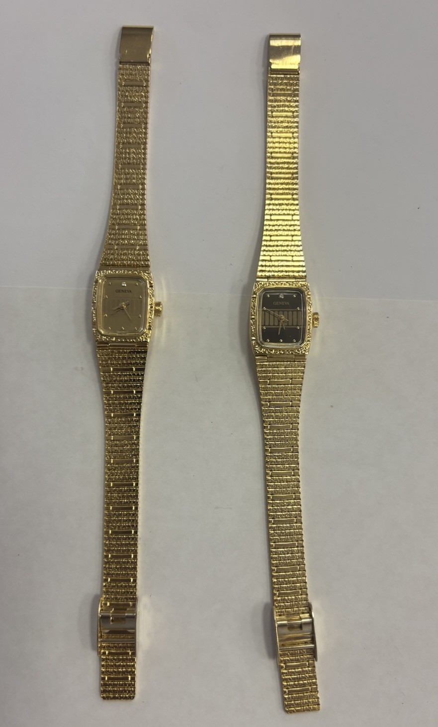 Vintage Geneva Solina Gold Tone Dress Watch Ladies Manual Winding Rectangle NEW