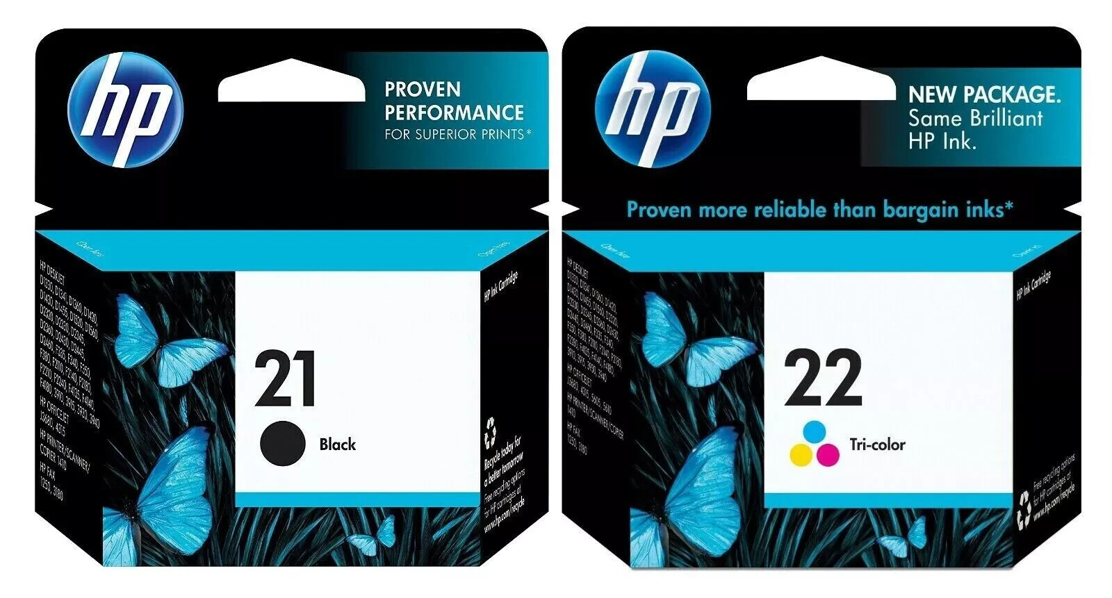 GENUINE HP 21 HP 22 Ink Cartridge 2 Pack for Deskjet 3910 Officejet J3635 GENUINE HP 21 HP 22 Ink Cartridge 2 Pack for Deskjet 3910 Officejet J3635