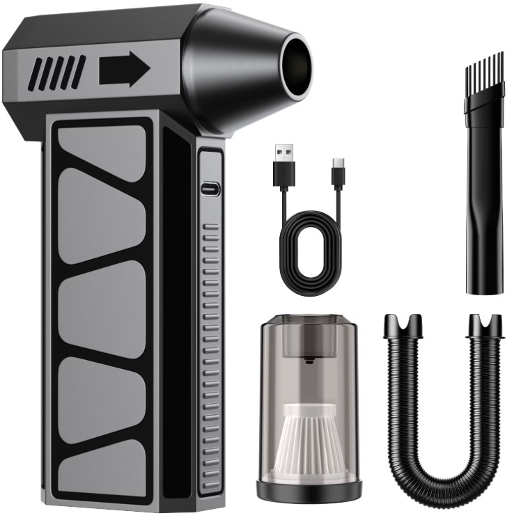 Soplador Aire Eléctrico 200000RPM 2 en 1 Aspirador 10000mAh Inalámbrico Portátil