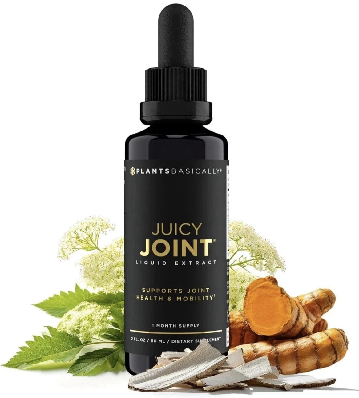 Juicy Joint Liquid Extract Mobility Relief Turmeric Joint Support Supplement USA