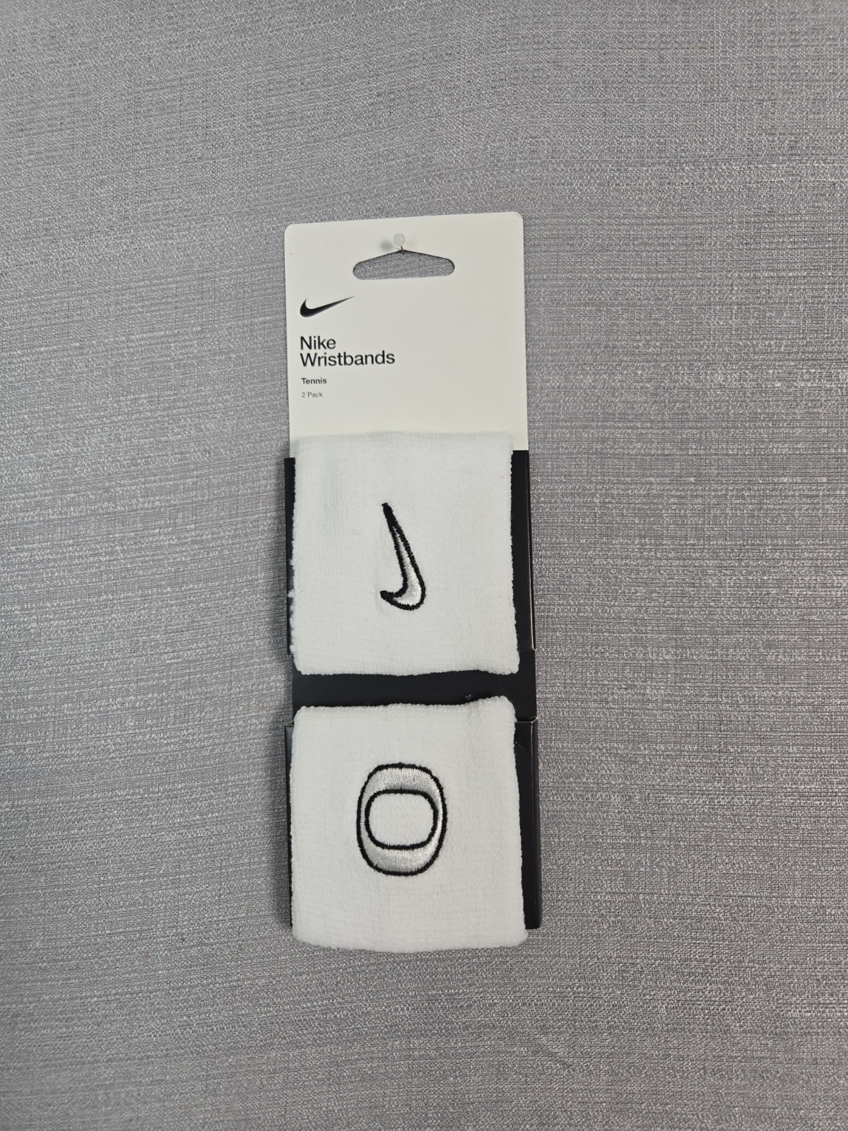 Nike Oregon Ducks Wristbands White Silver Black Shoe Duck PE Team Issue