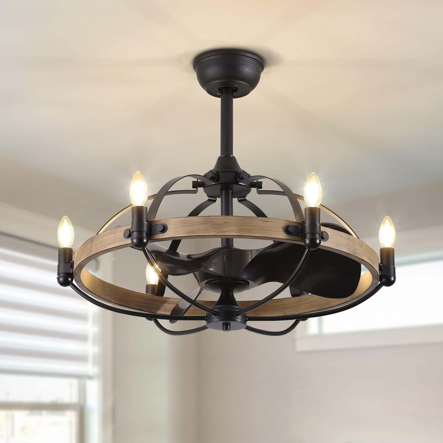 27\'\' Farmhouse Ceiling Fan With Light , Fandelier with Remote, Chandelier fan 27\'\' Farmhouse Ceiling Fan With Light , Fandelier with Remote, Chandelier fan
