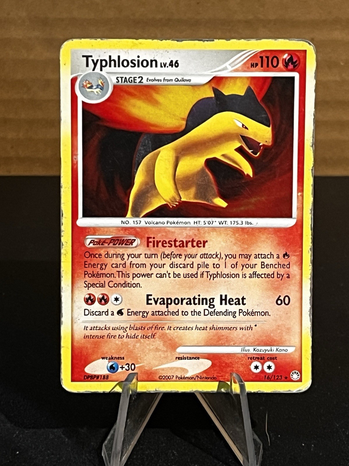 2007 Pokémon Typhlosion 16/123 Mysterious Treasures Holo 2007 Pokémon Typhlosion 16/123 Mysterious Treasures Holo