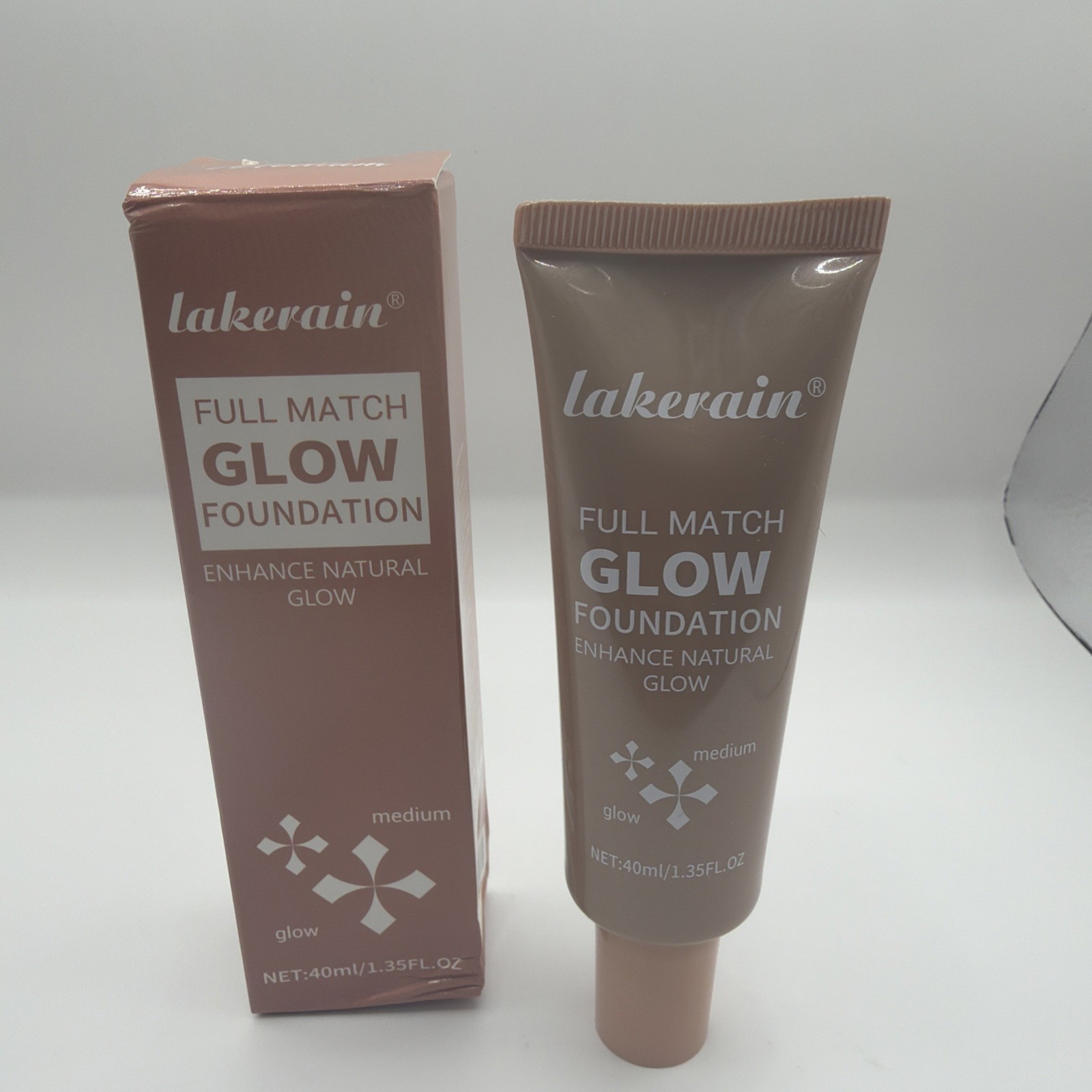Lakerain Full Match Glow Foundation Medium 40ml 1.35 fl oz Shade Medium Q