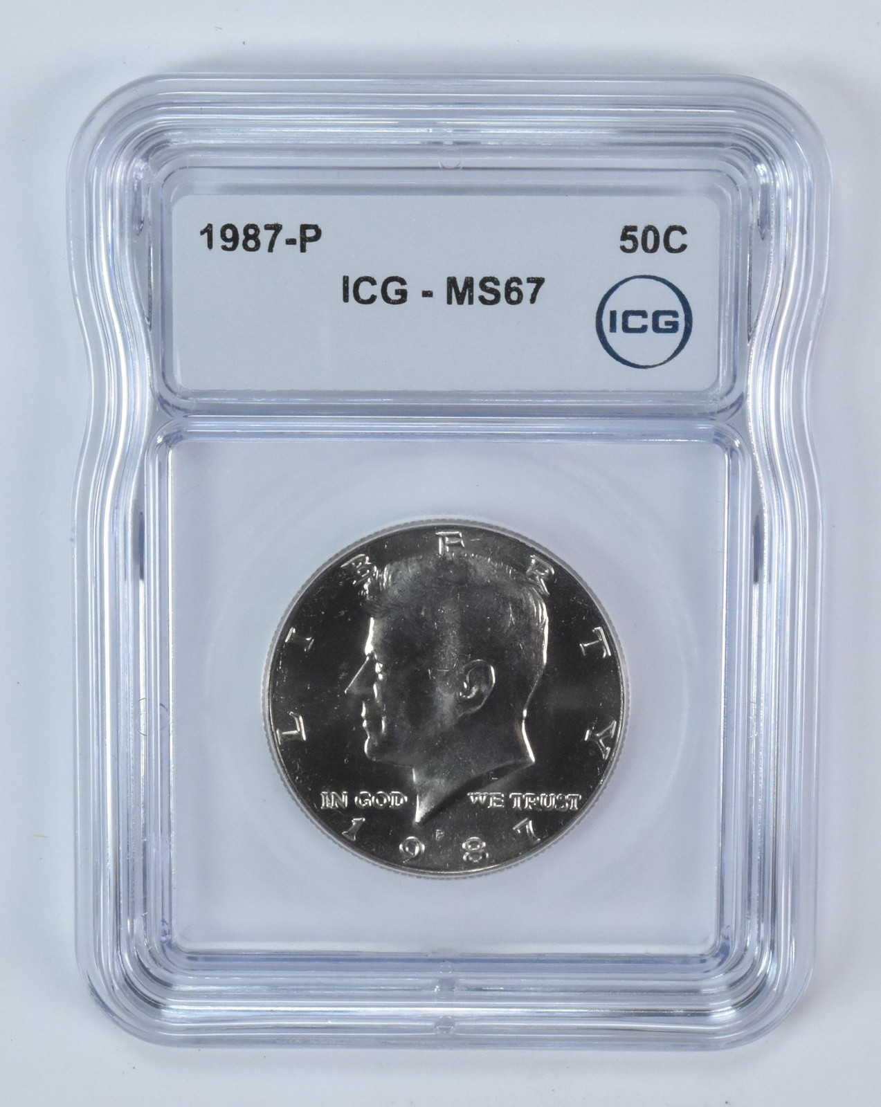 1987-P Kennedy Half Dollar MS67 ICG