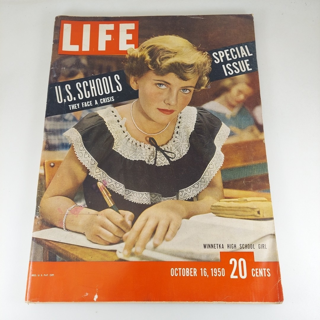 Life Magazine Oct 16, 1950 U.S. Schools They Face A Crisis Special Issue 