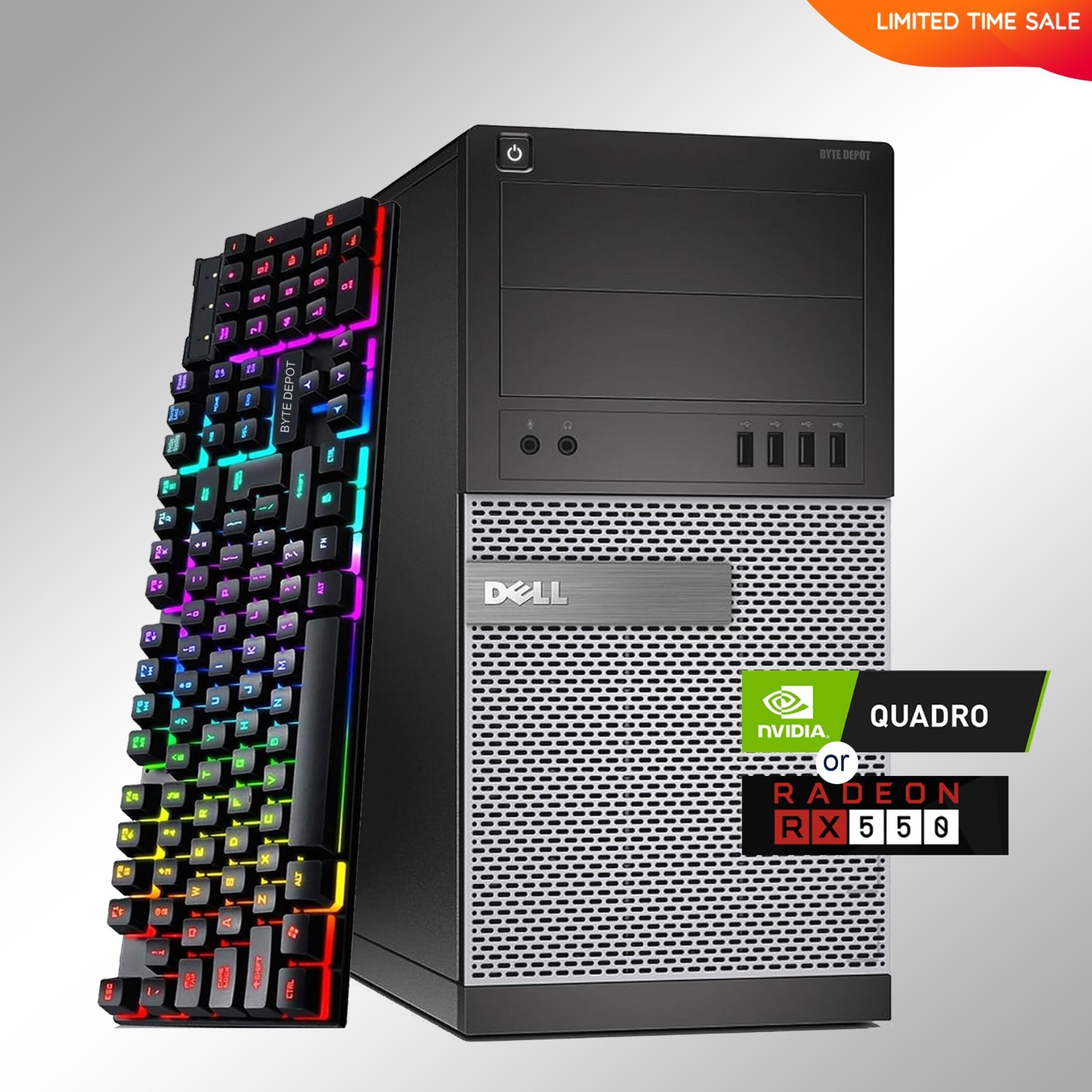 Dell Gaming PC Desktop Computer, Up to 64GB RAM, 17TB SSD, Windows 11/10