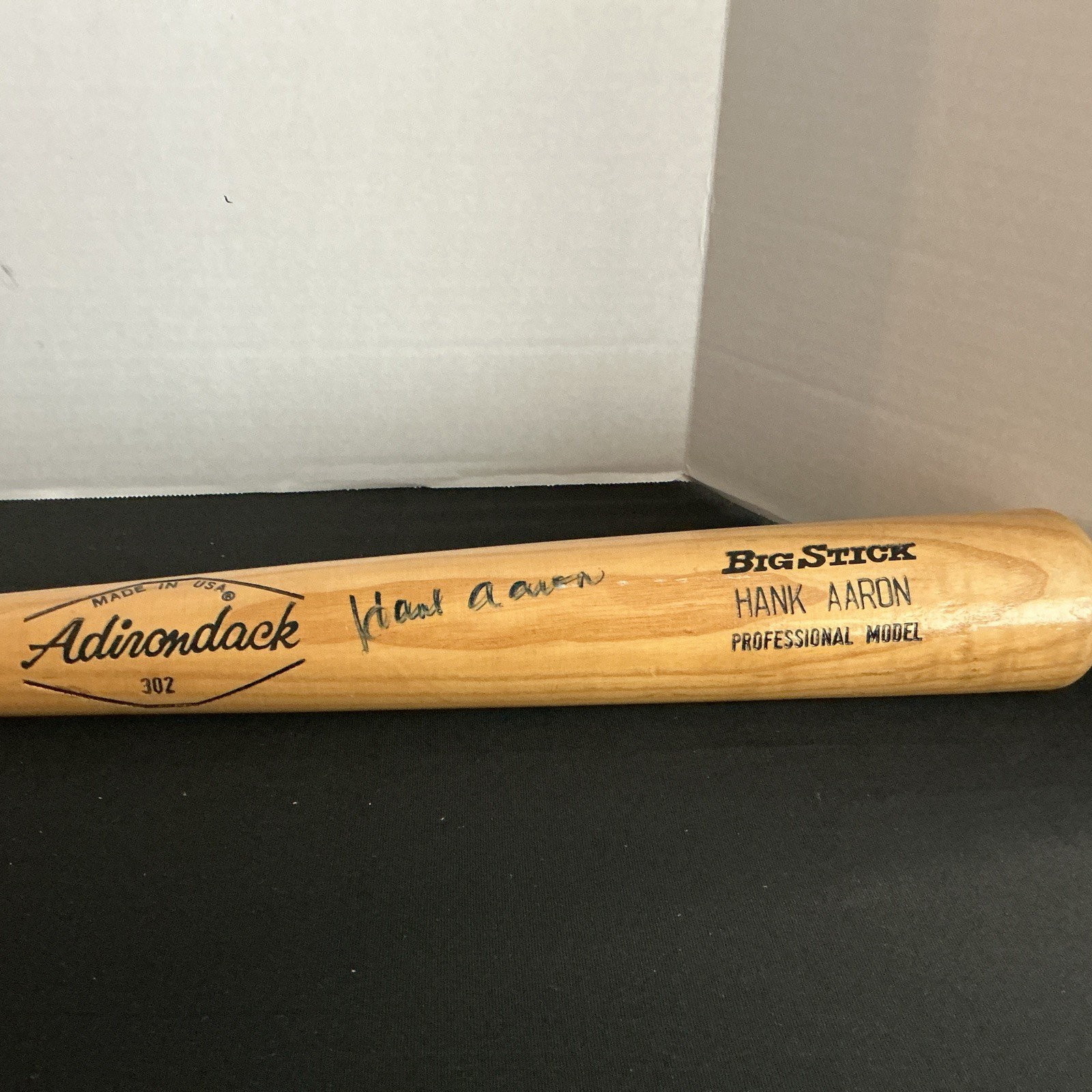 Hank Aaron Signed Adirondack Big Stick Baseball Bat No COA