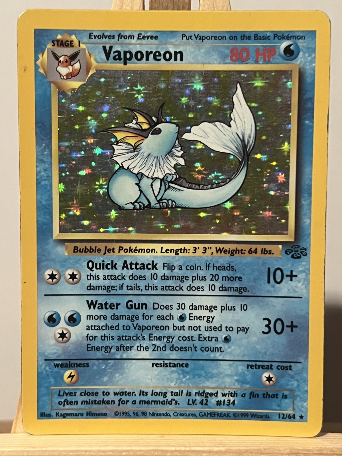 Vaporeon 12/64 Jungle Holo