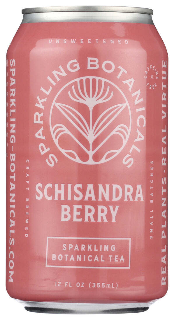 Rishi Tea And Botanicals Sparkling Botanicals Tea Schisandra Berry, Pack of 2