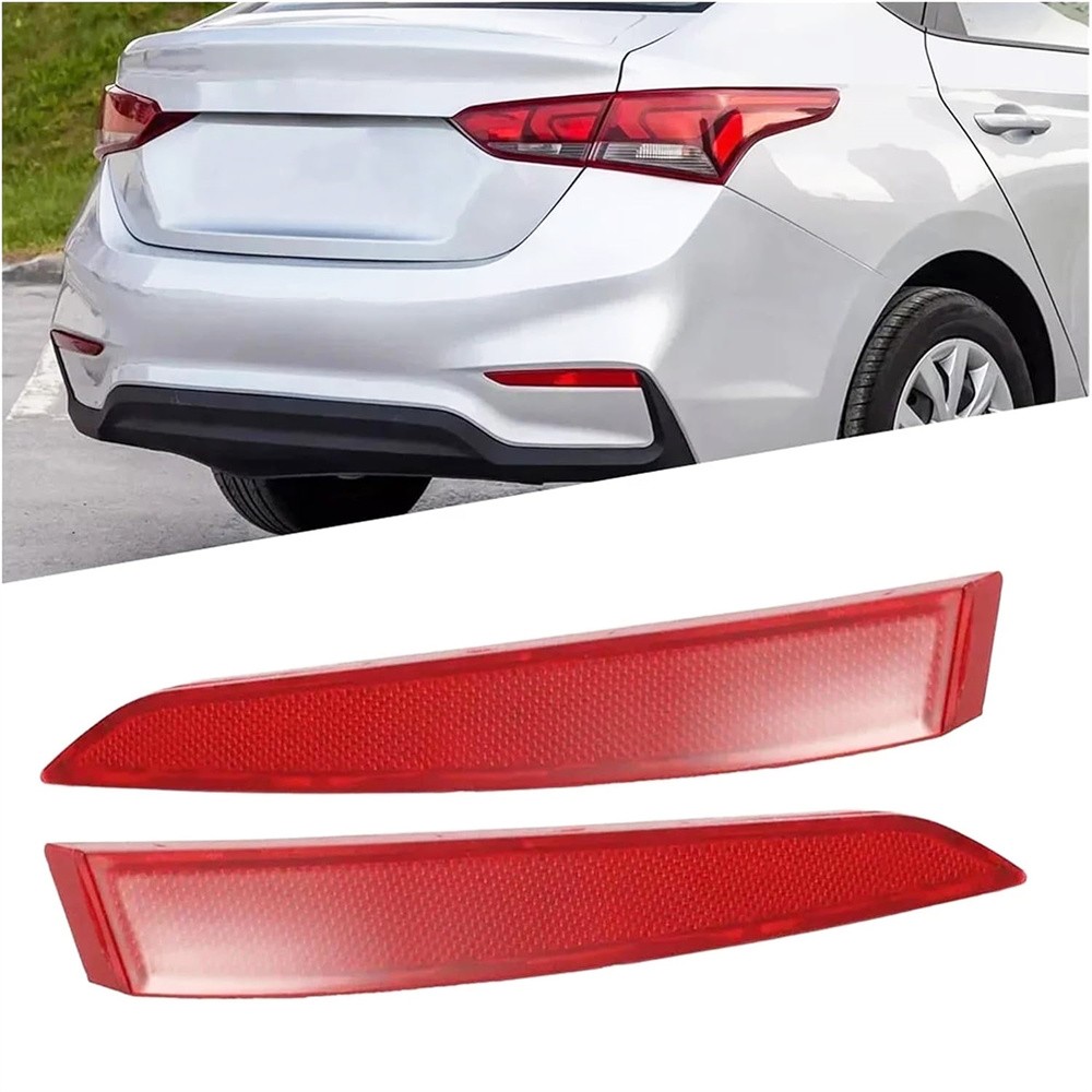 2Pcs For 2018-2022 Hyundai Accent Rear Right & Left Bumper Reflector 92406H5000