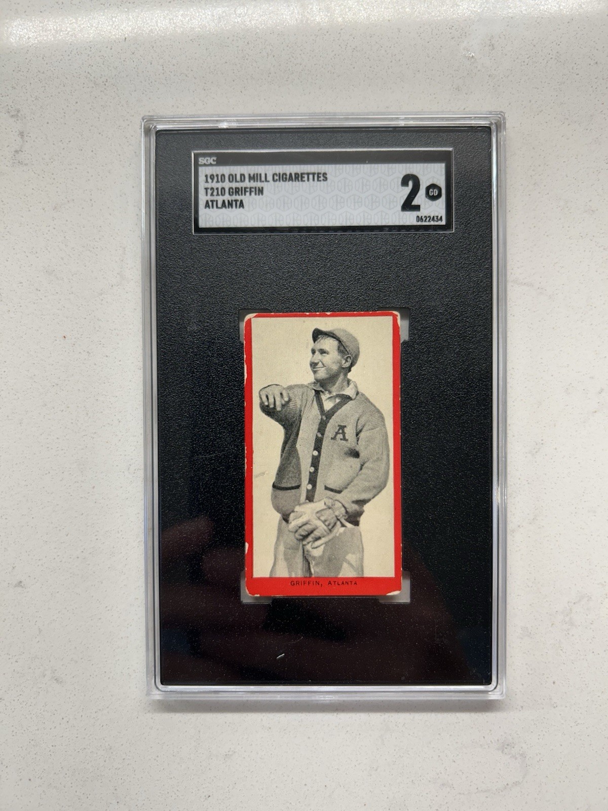 1910 T210 Old Mill Cigarettes Atlanta Hank Griffin MLB Boston Chicago SGC 2 🔥