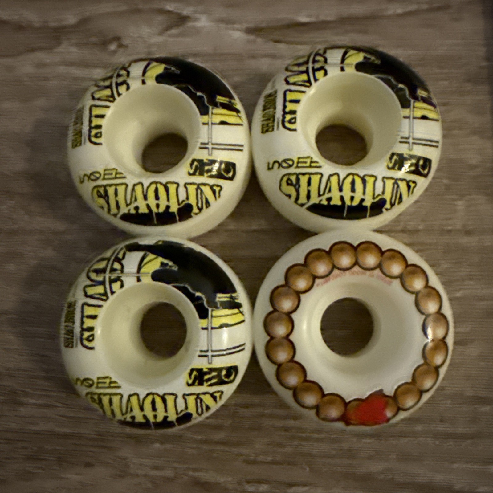 VINTAGE NOS 90s Eulogy Shaolin Monk Wheels Unused Set of 4 Factory 3+1 Variant