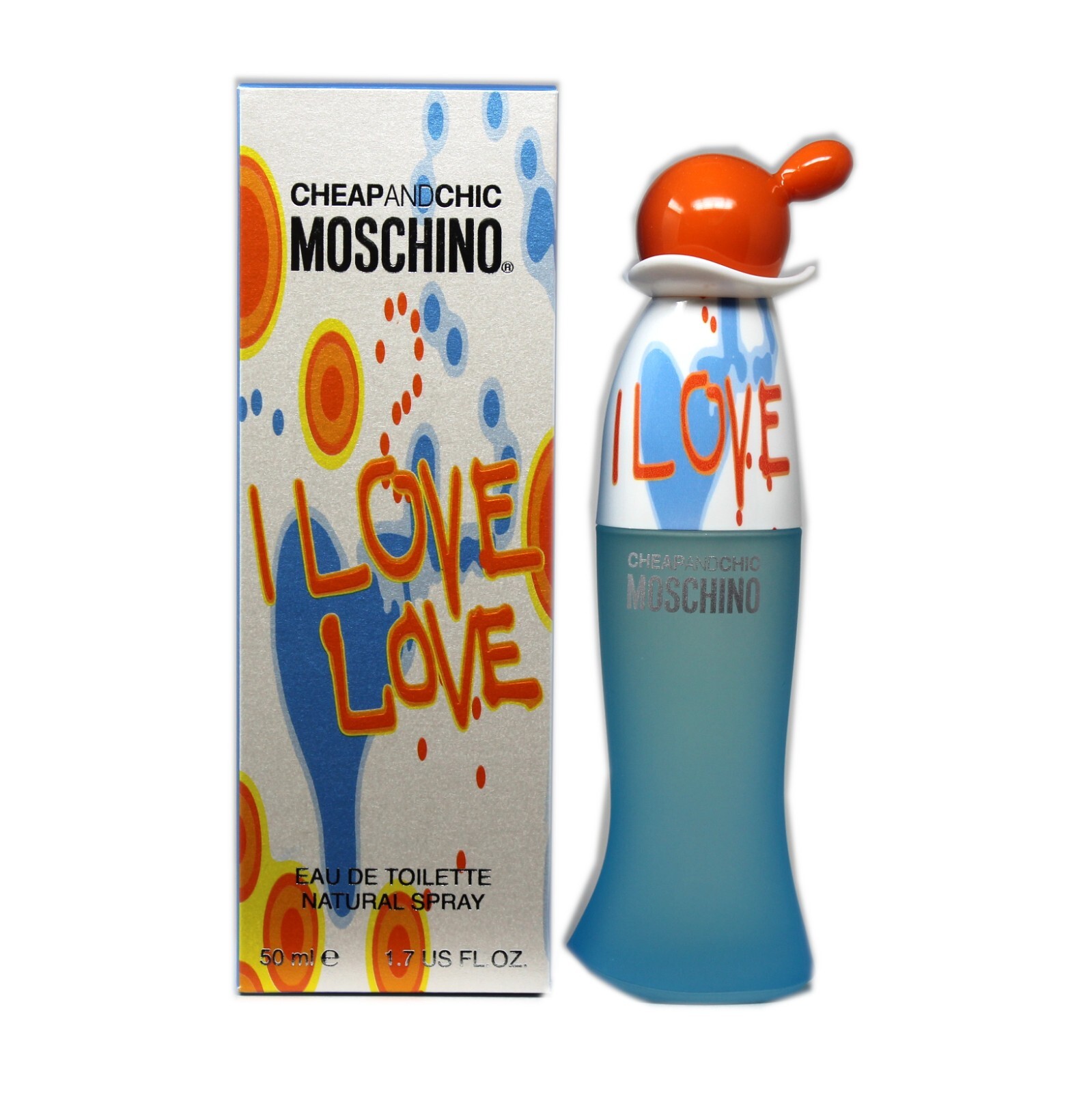 MOSCHINO I LOVE LOVE EAU DE TOILETTE NATURAL SPRAY 50 ML/1.7 FL.OZ.