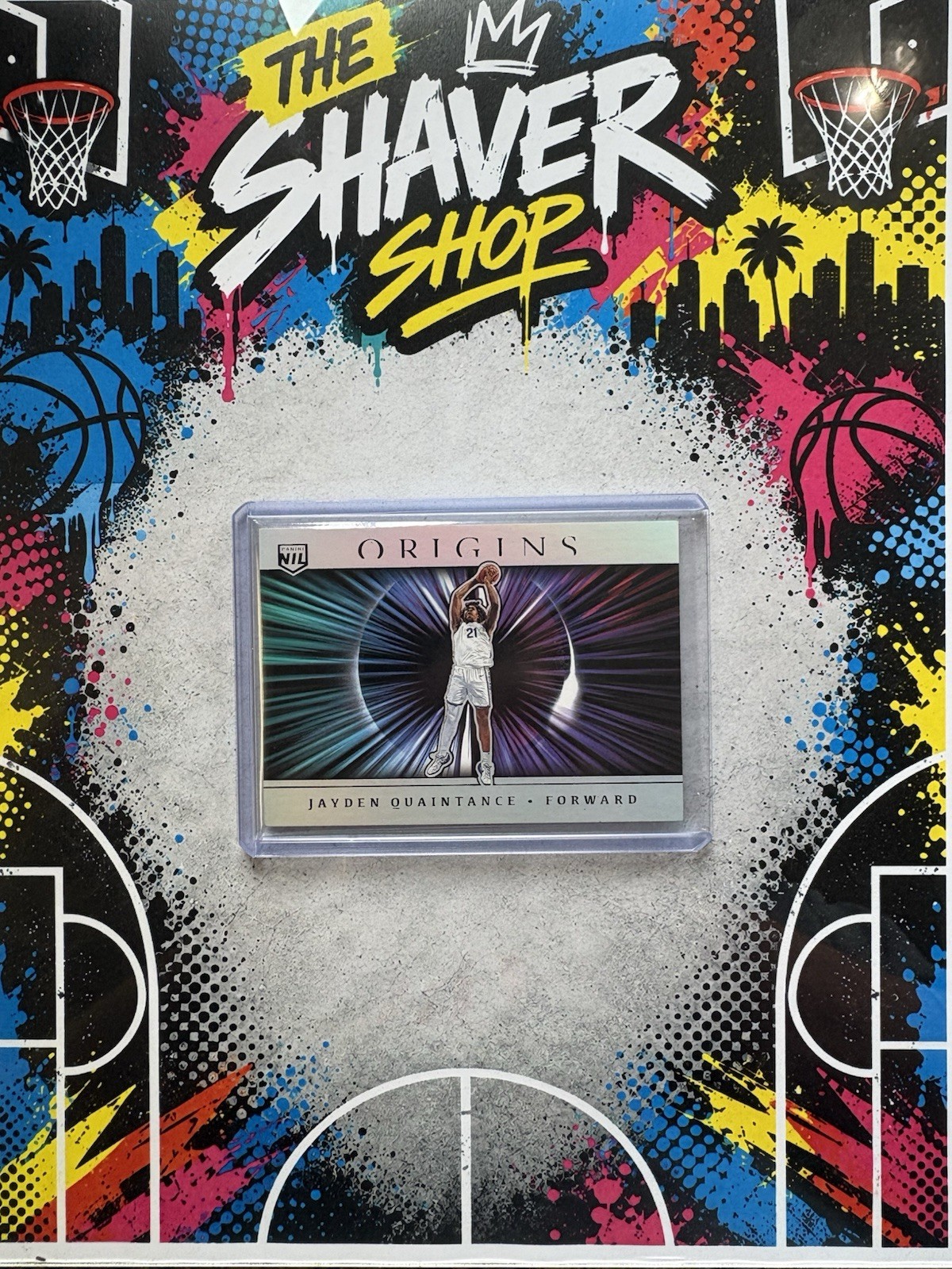 Jayden Quaintance 2025-26 Panini Origins Big Bang SSP Case Hit Spurs RC #10