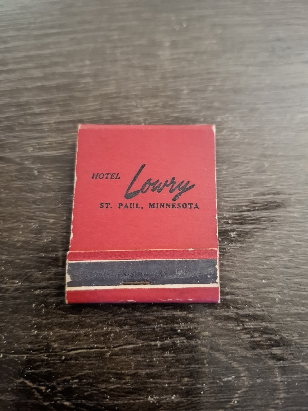 c1950s Hotel Lowry St Paul MN Blackhawk Full Unstruck Vintage Matchbook c1950s Hotel Lowry St Paul MN Blackhawk Full Unstruck Vintage Matchbook