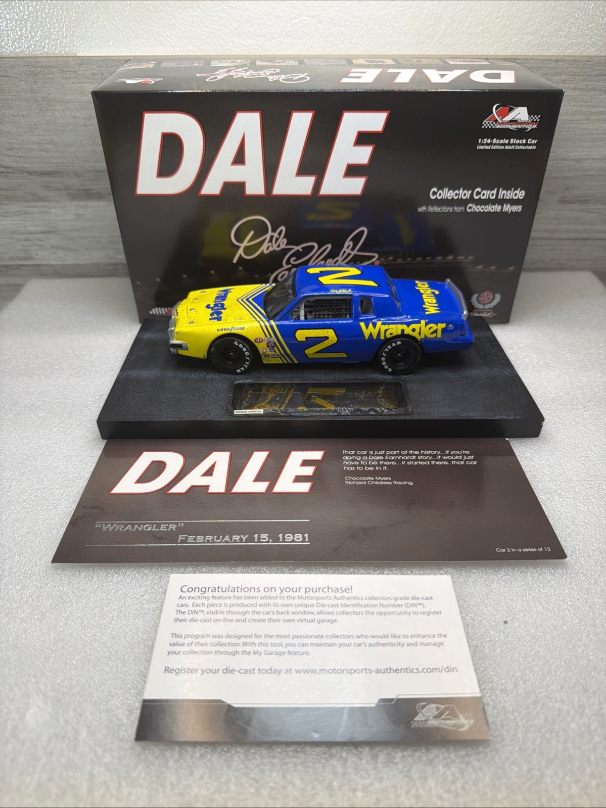 Dale Earnhardt Dale The Movie #2 Wrangler 1981 Grand Prix Car 2/12 LTD EDITION