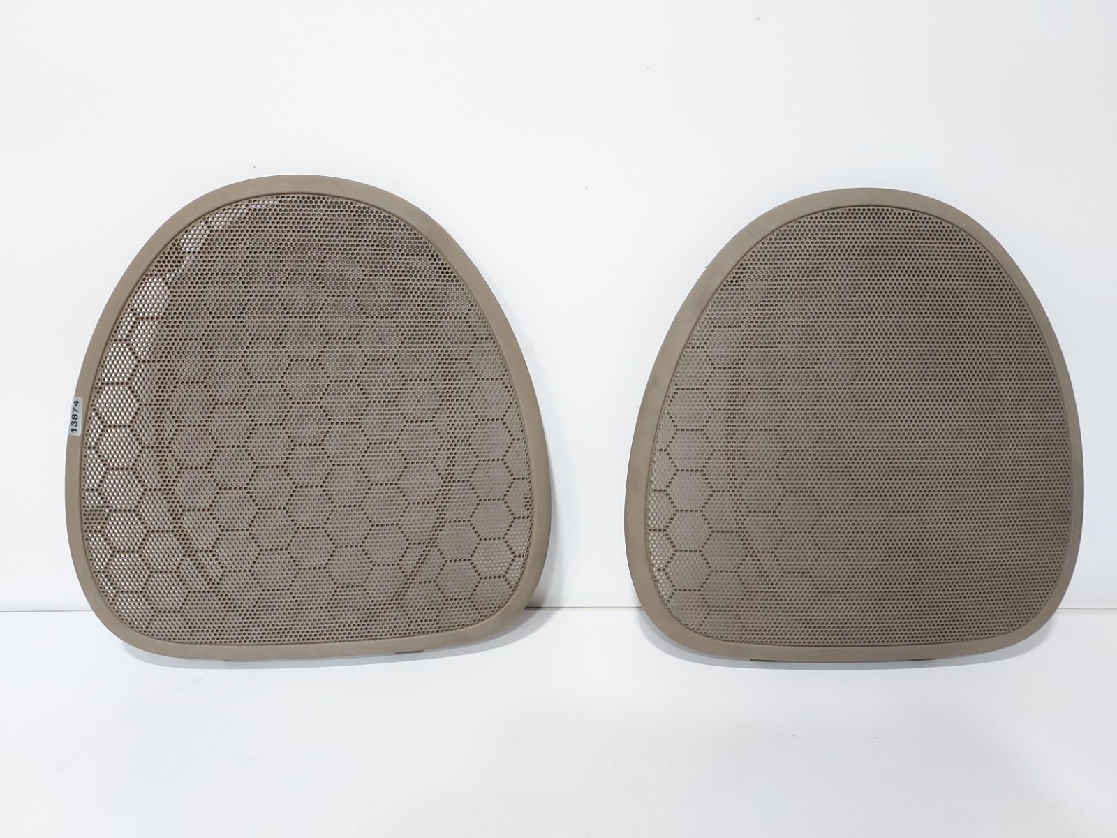 1997–2005 Buick Century Regal Rear Deck Speaker Grille Cover PAIR TAN/BEIGE OEM