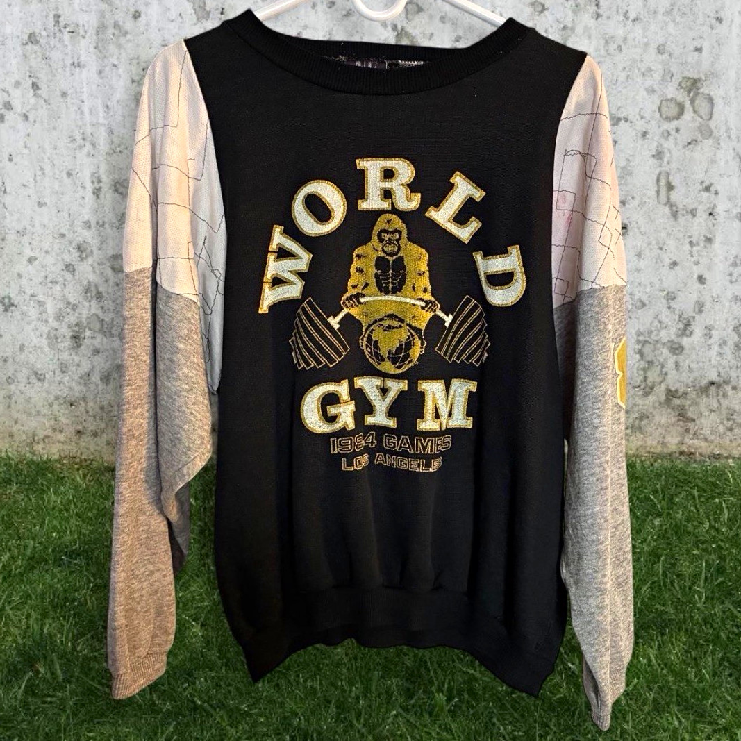 World Gym 1984 Games Los Angeles Crewneck Pullover Sweatshirt Graphic